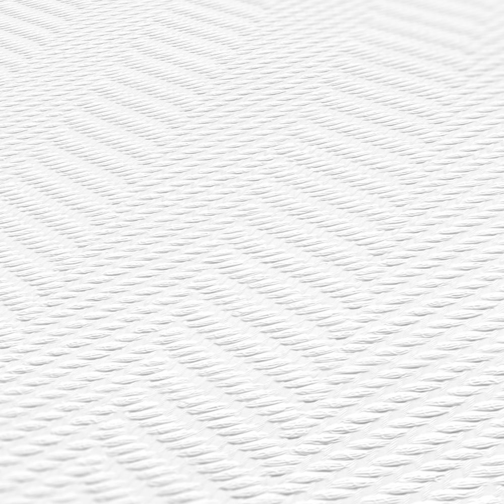             Papier behang behang wit met visgraat structuur patroon
        