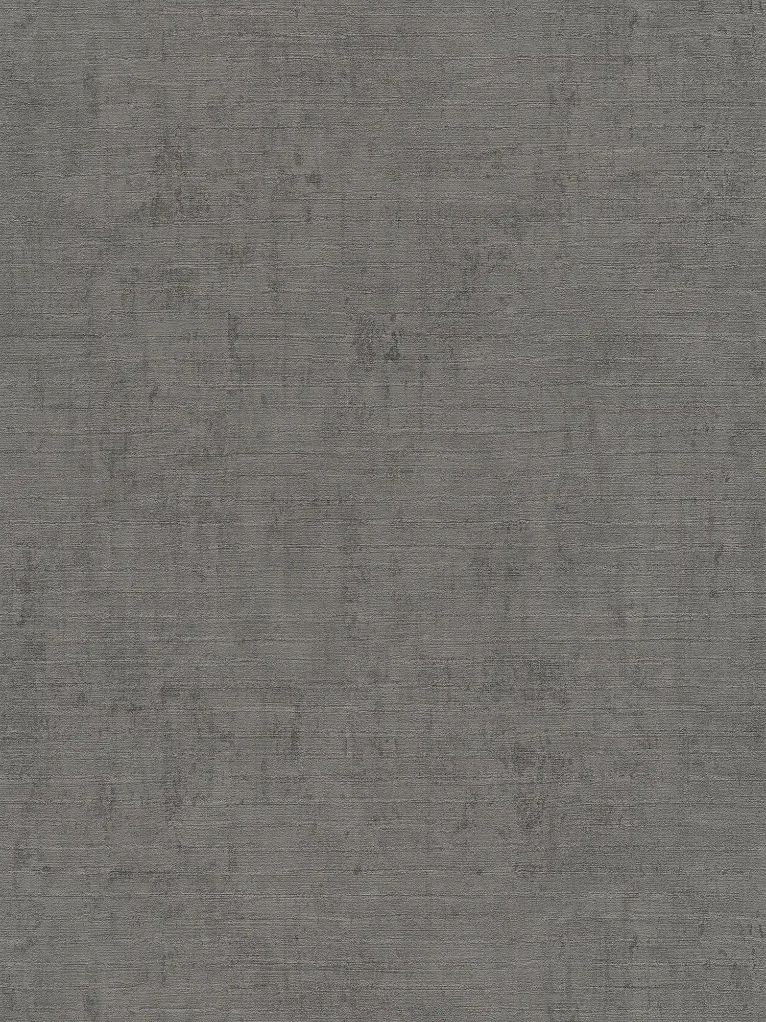Papel pintado de color gris oscuro con estructura de yeso y en relieve
