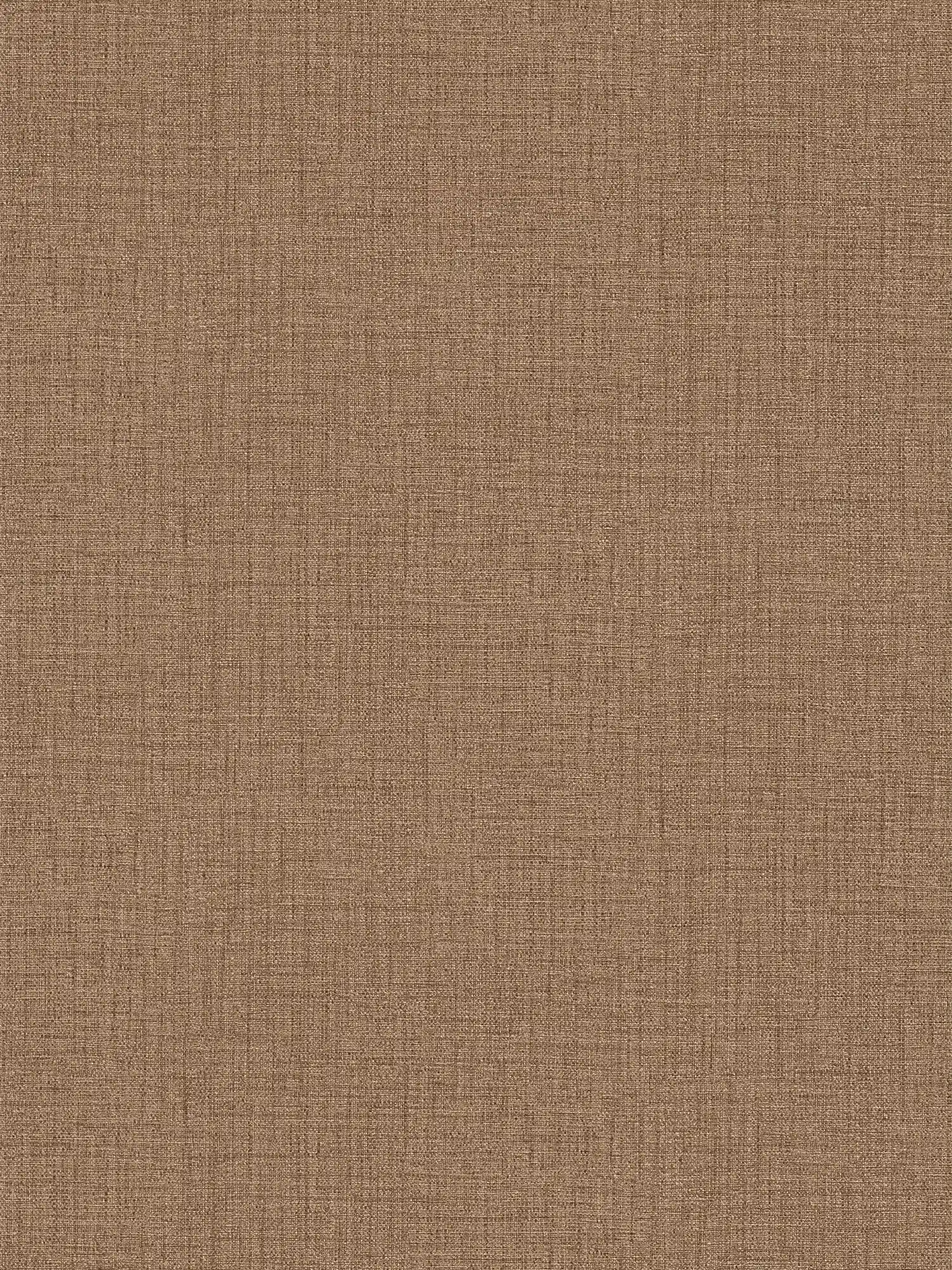 Papel pintado no tejido de color marrón con aspecto textil y diseño de estructura
