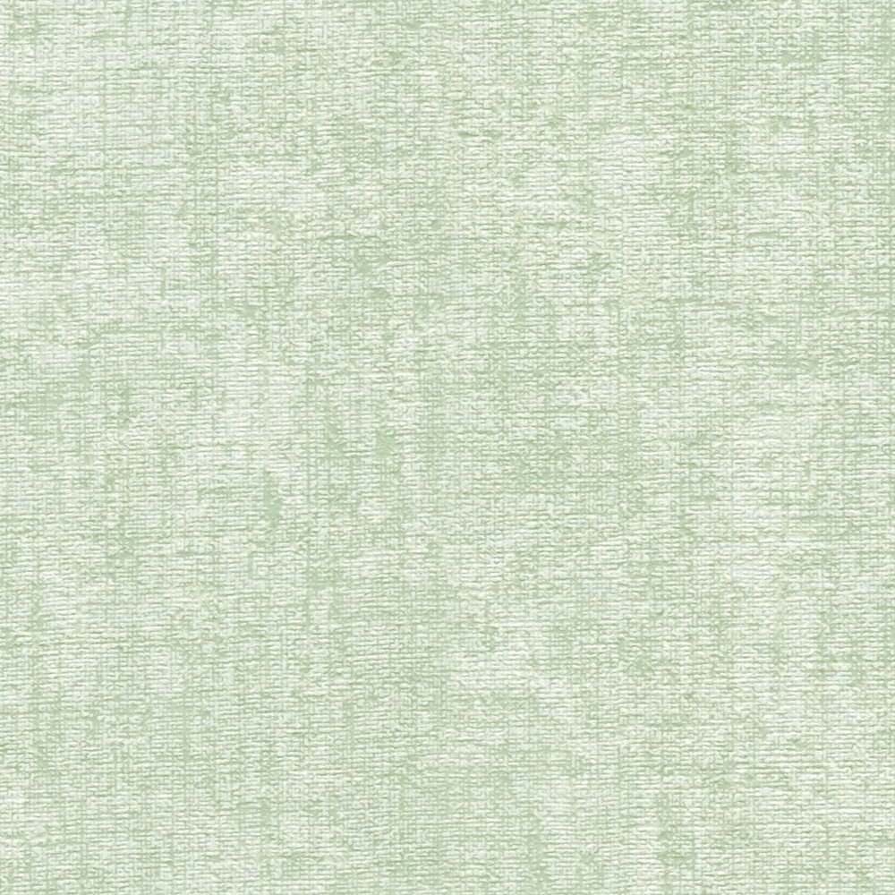             Mintgroen behang effen met textuurdetails - Groen
        