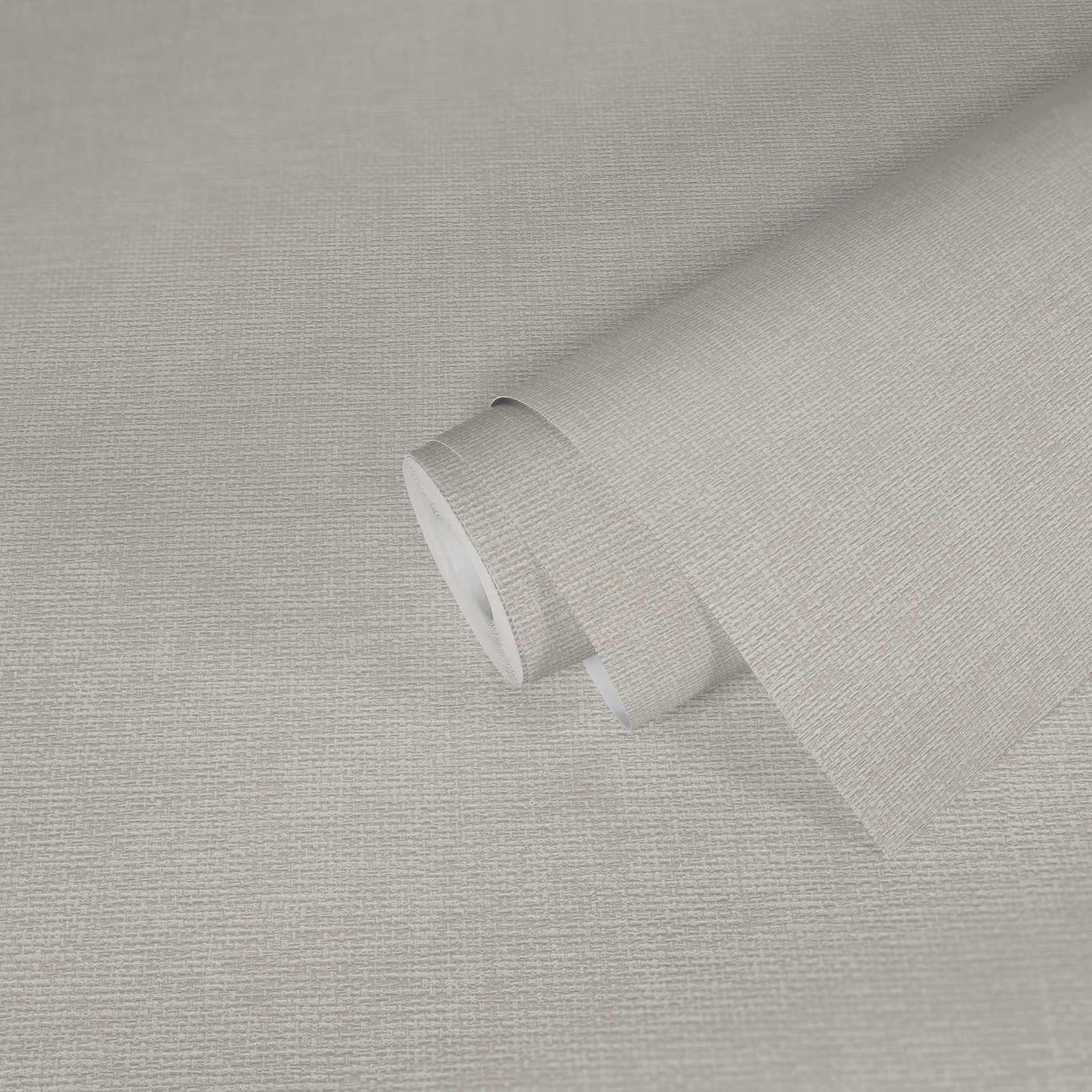             Linen look wallpaper Scandinavian design - grey
        