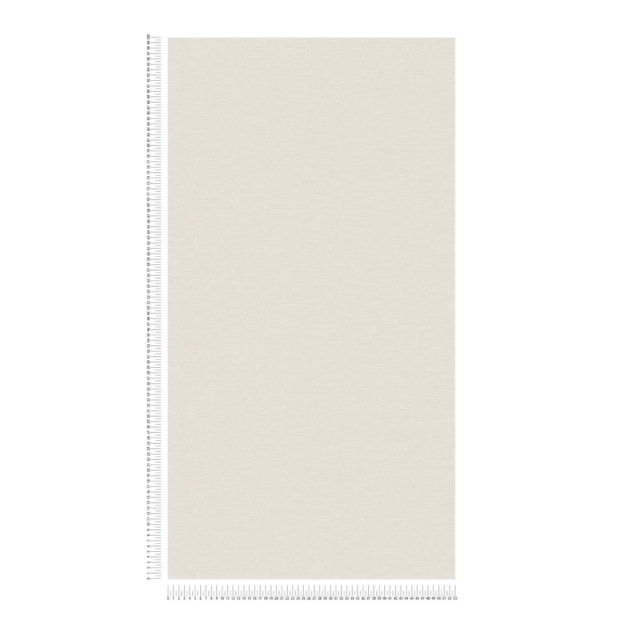             Carta da parati in tessuto non tessuto liscio con struttura in lino - Crema
        