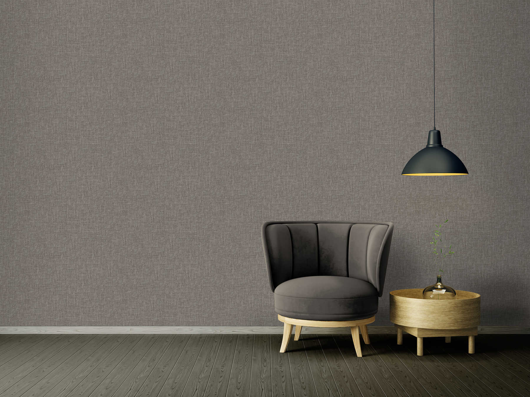             VERSACE plain wallpaper - grey mottled in linen look - grey
        