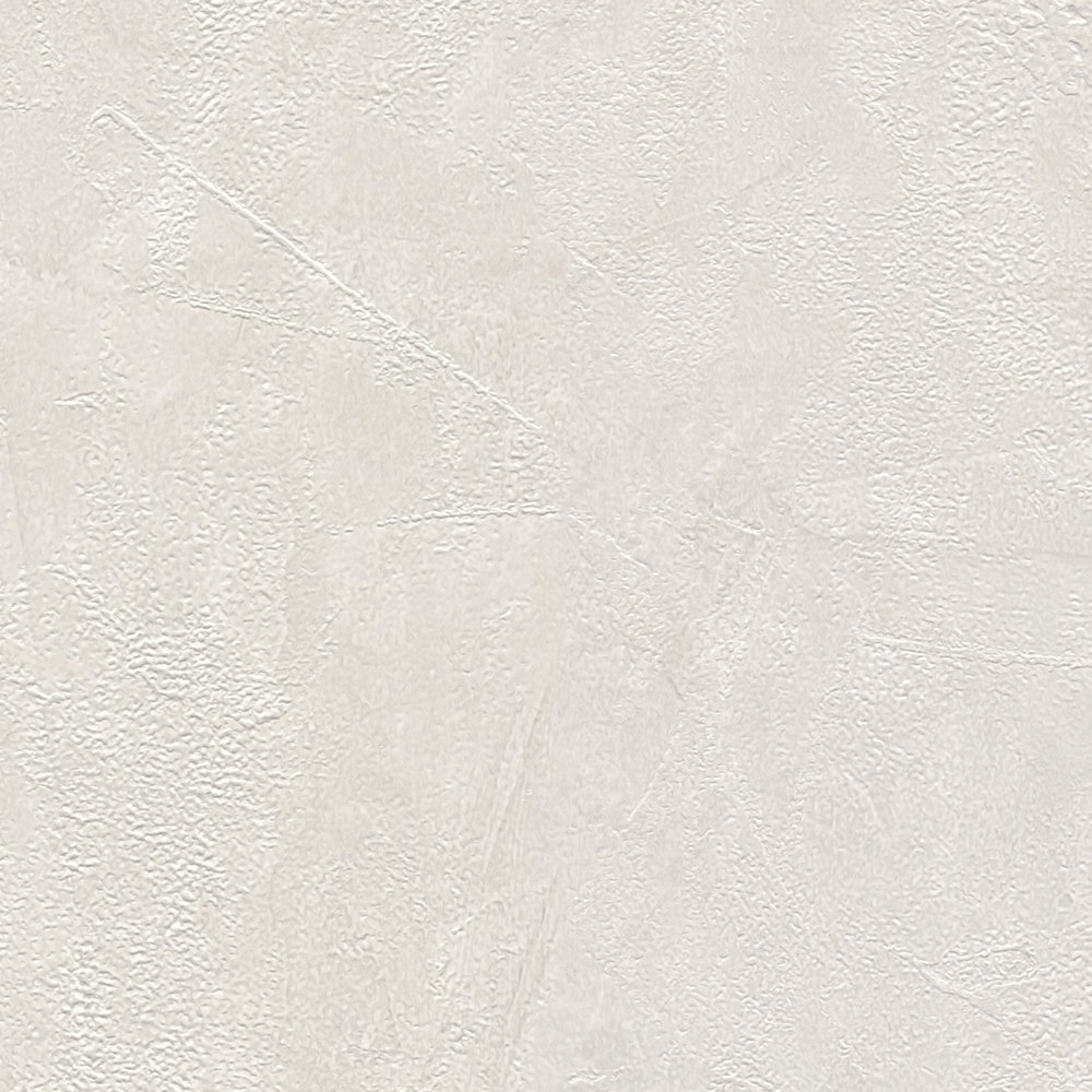             Plaster wallpaper plain & textured pattern - cream, grey
        