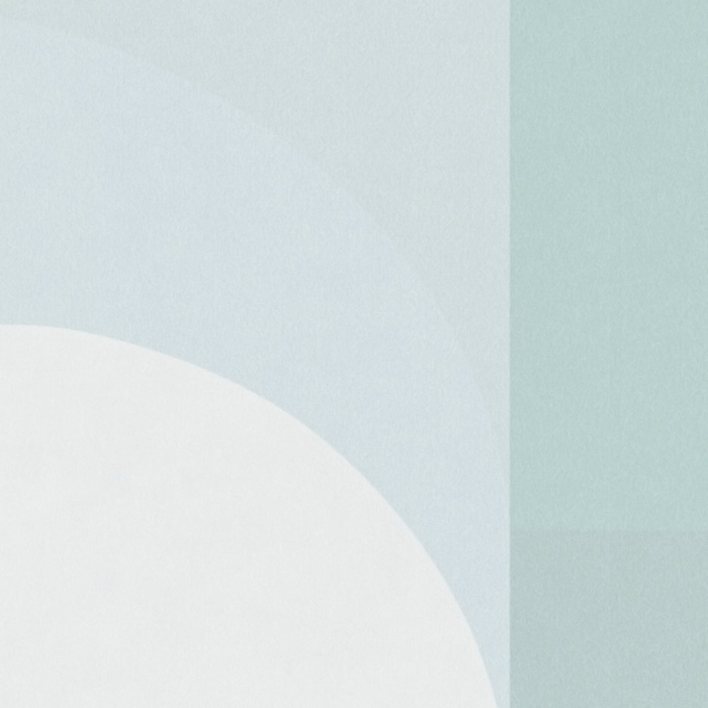             Grafisch behang met strikmotief - turquoise, wit
        