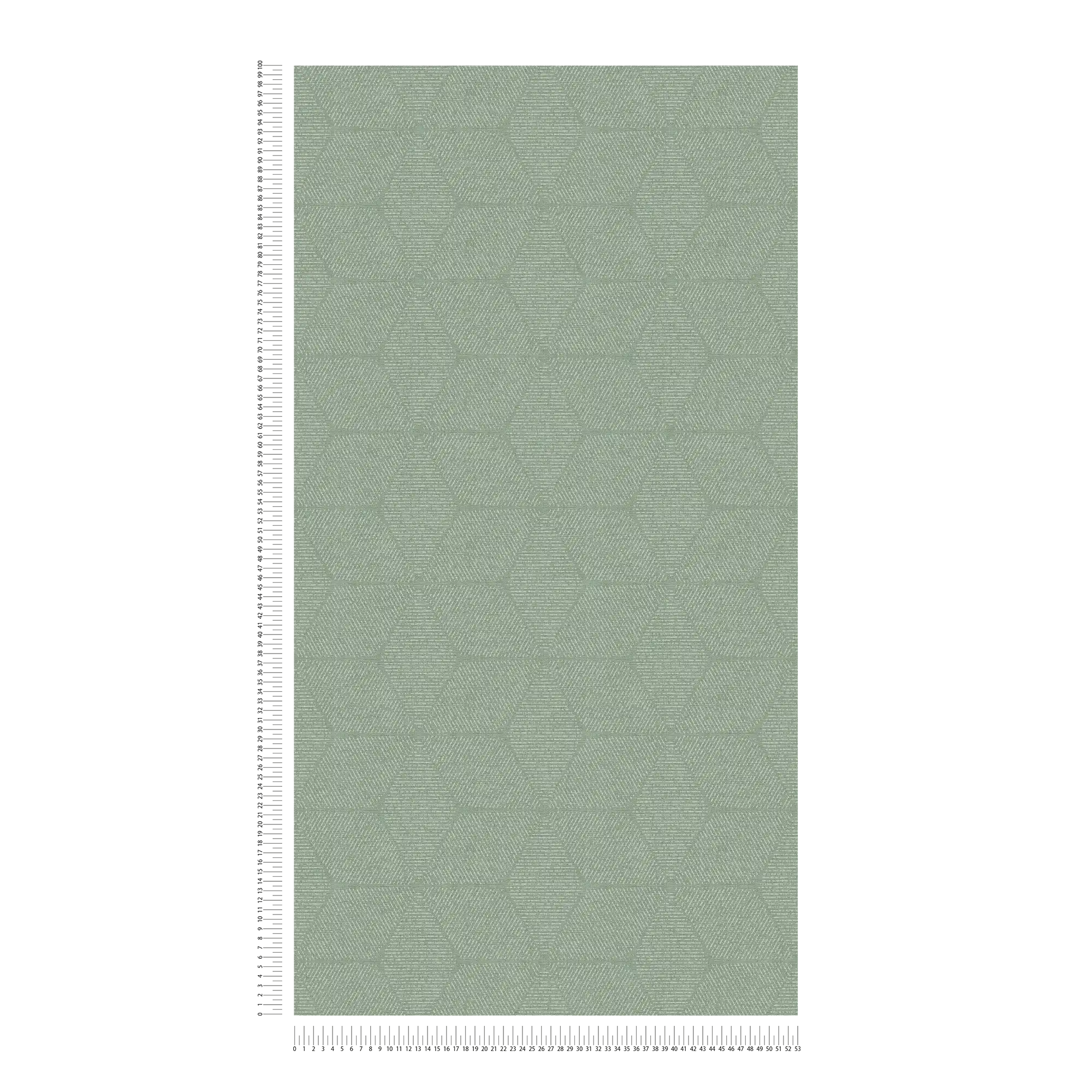             Non-woven wallpaper in floral pattern - green, white
        