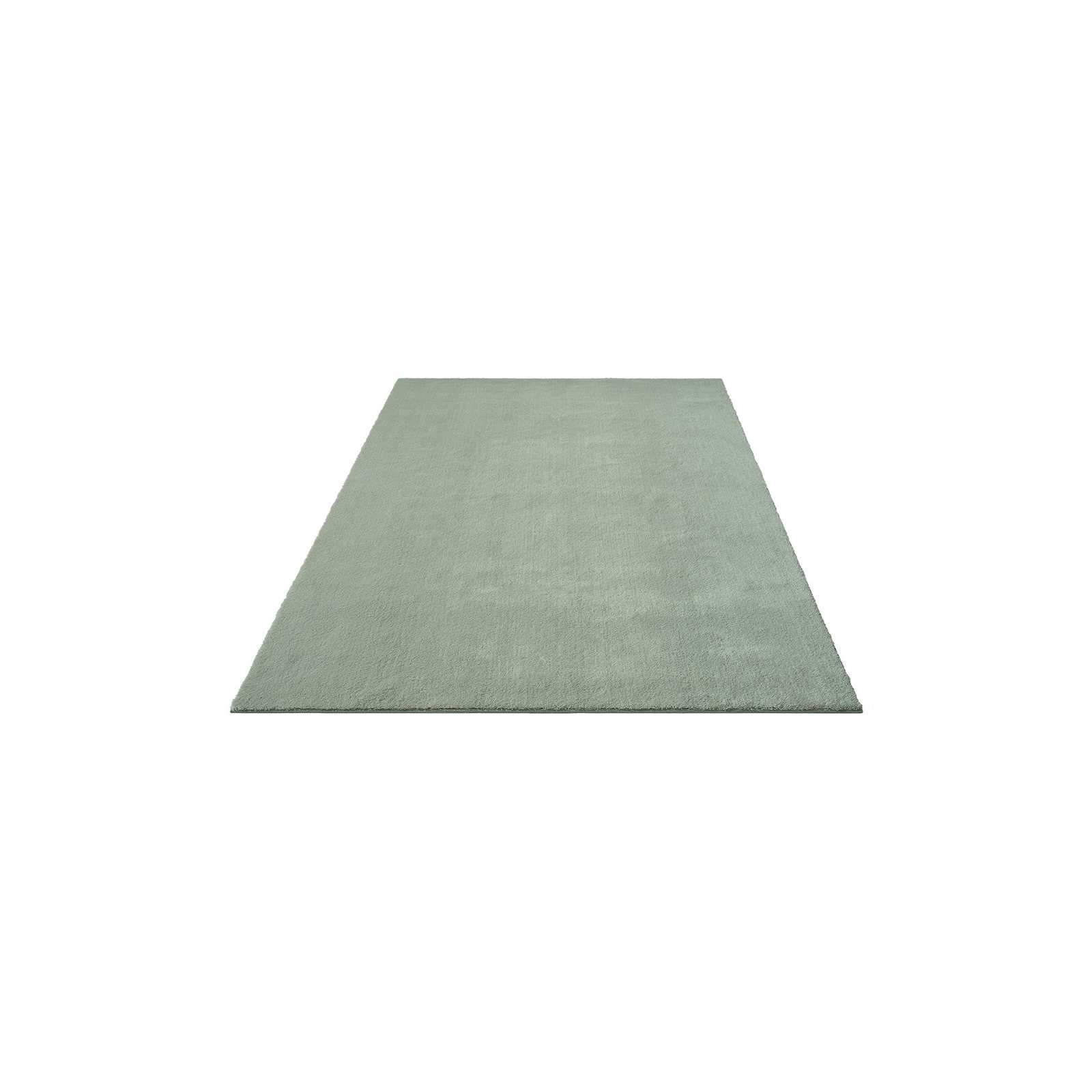 Soft pile carpet in green - 200 x 140 cm
