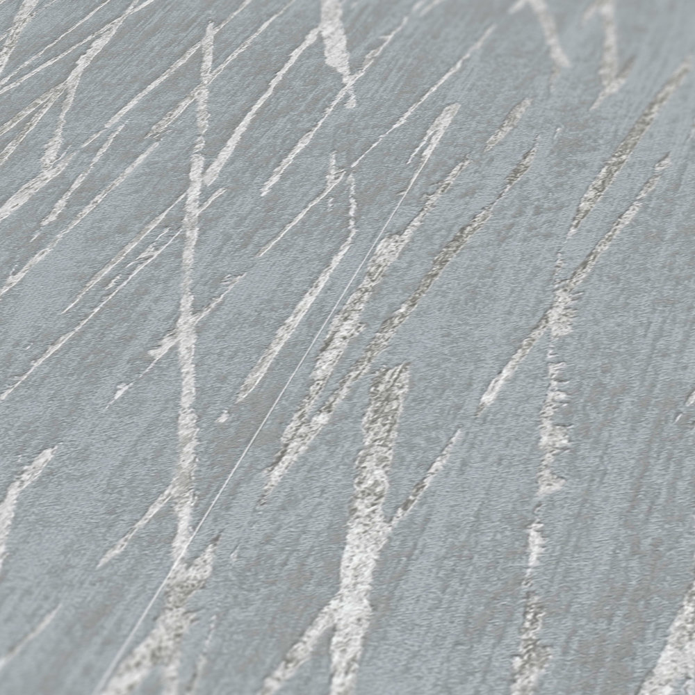             Non-woven wallpaper with nature design and metallic effect - grey, metallic
        