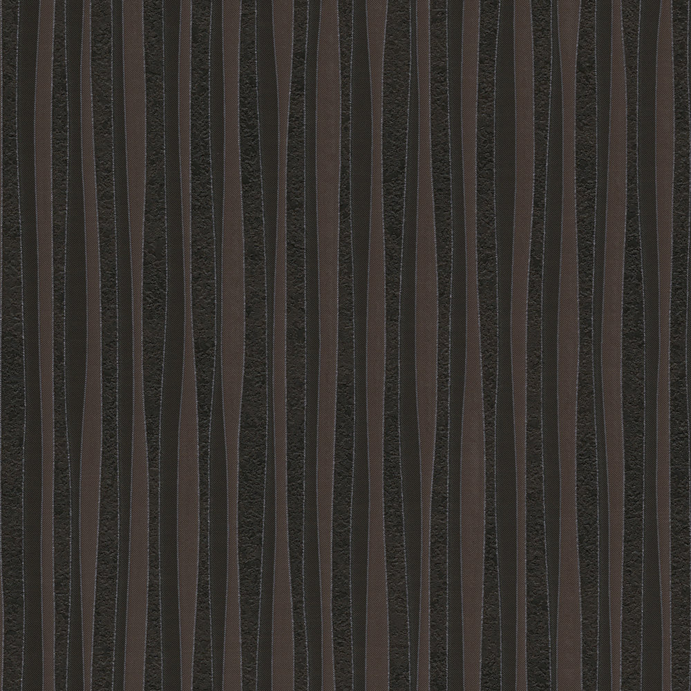             Wallpaper with narrow & moving stripes - brown
        