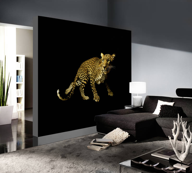             Leopard - animal portrait mural
        