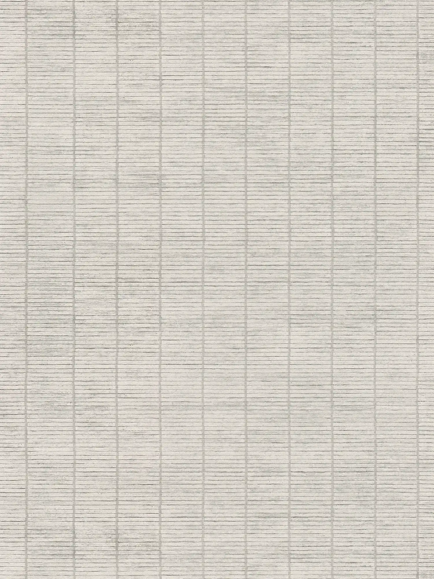         Non-woven wallpaper with bamboo partition look in Japandi style - grey
    