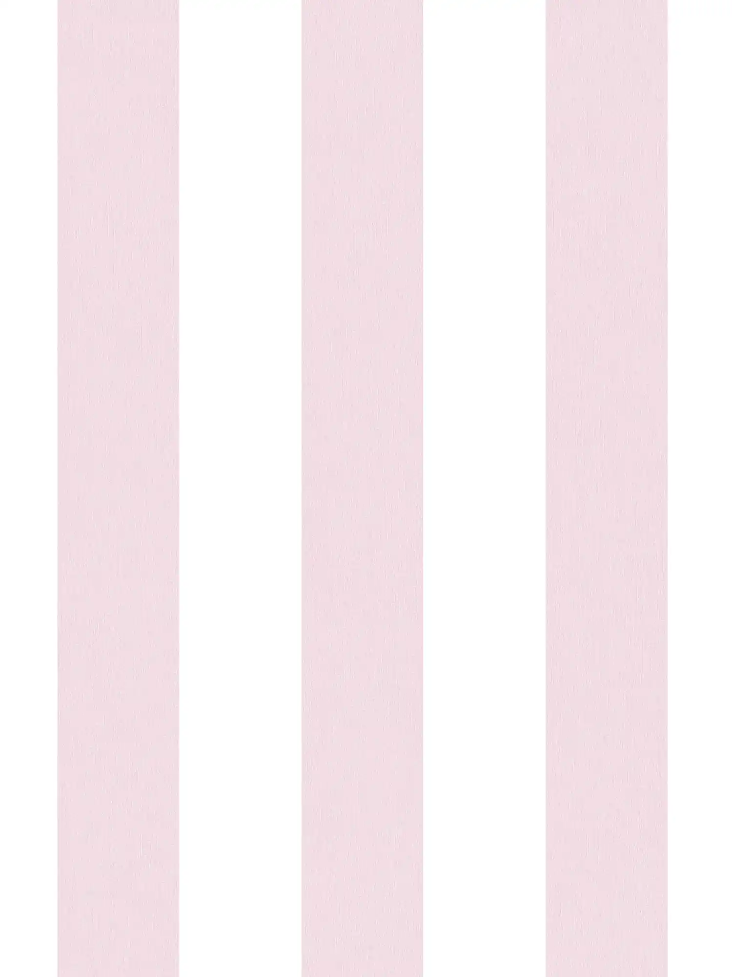 Papel pintado infantil para niñas a rayas verticales - rosa, blanco
