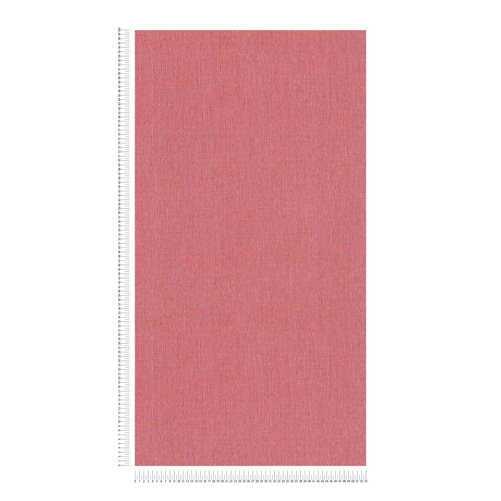             Vliesbehang in één kleur met textiellook in matte afwerking - rood
        