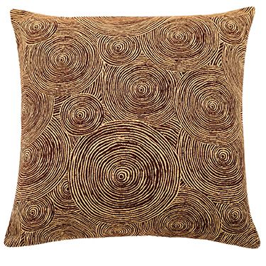 Decorative cushion red yellow circle pattern IW 533619