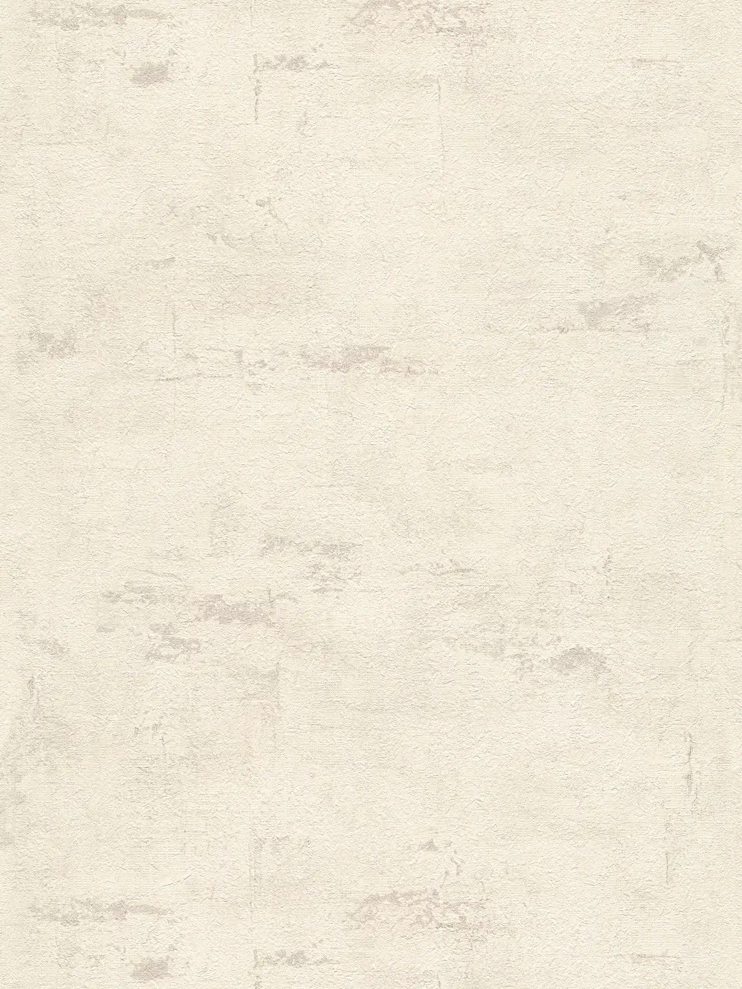Papel pintado texturizado con aspecto de yeso y sombreado de color - crema, gris
