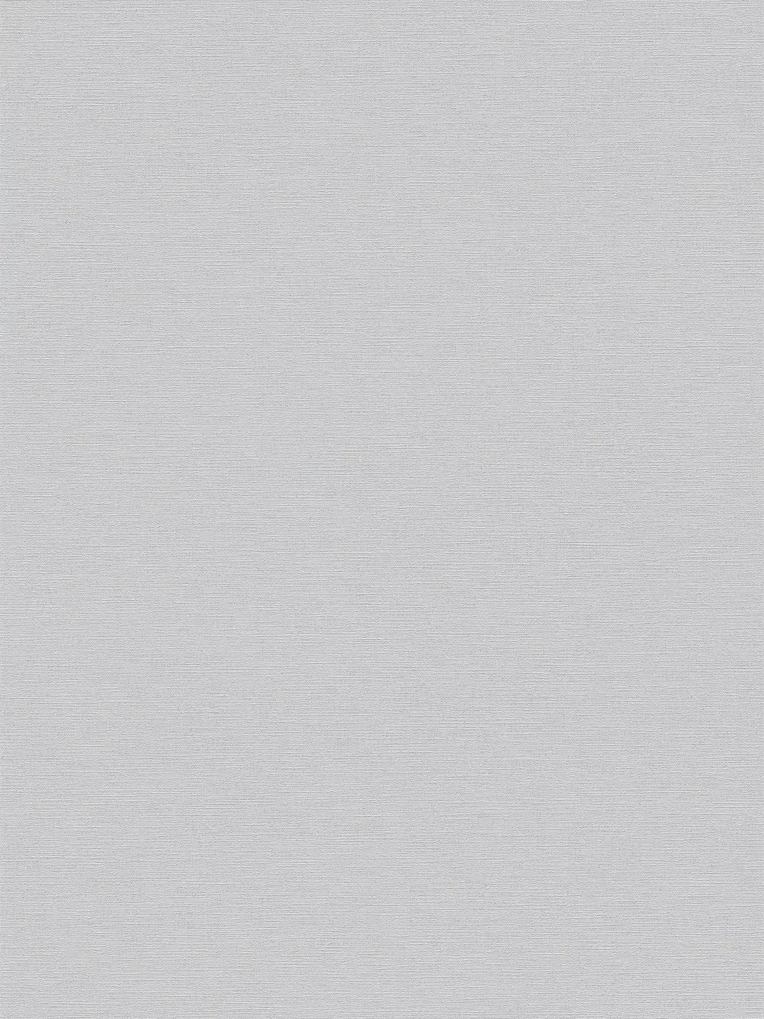 Plain non-woven wallpaper with linen look - grey

