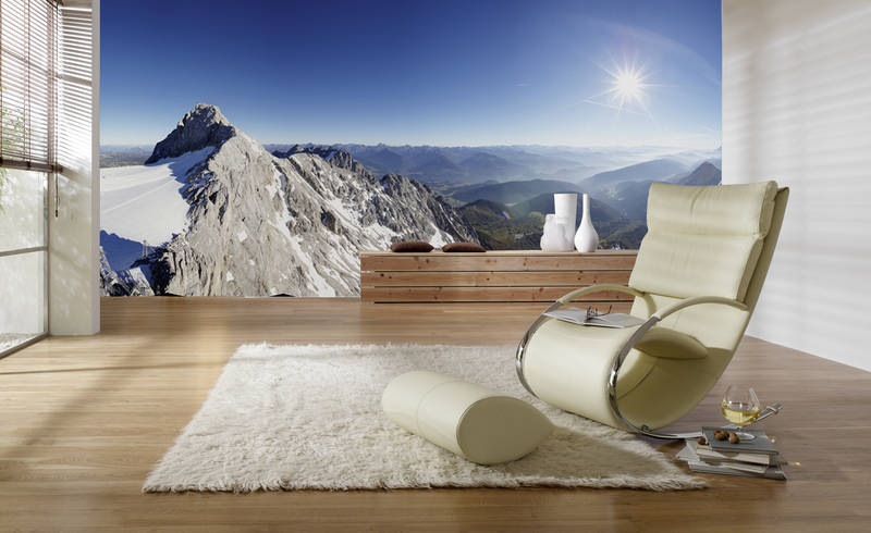             Sommets de montagne - Papier peint panoramique panorama montagne & ciel
        