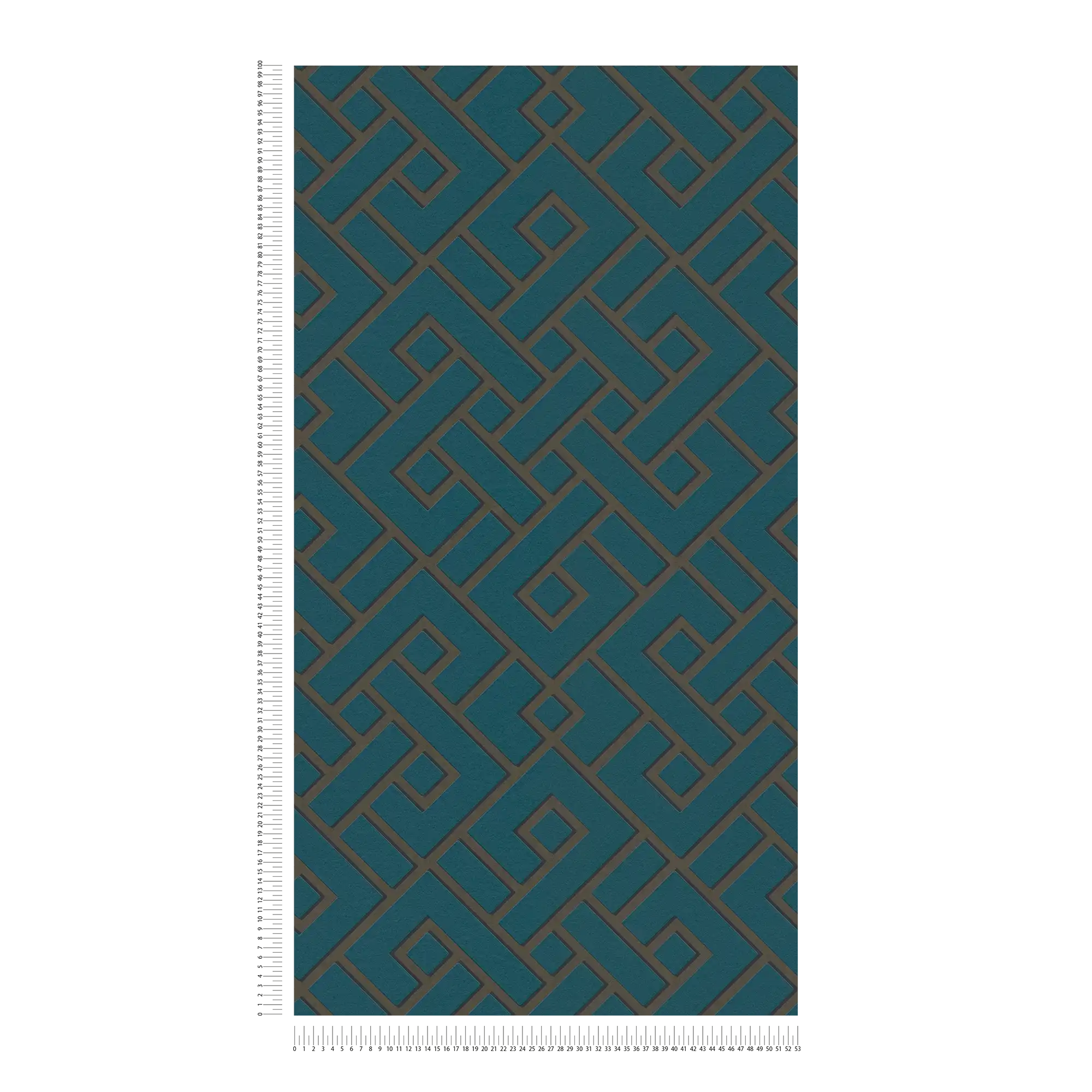             Design wallpaper petrol from MICHALSKY with 3D pattern - green, metallic
        