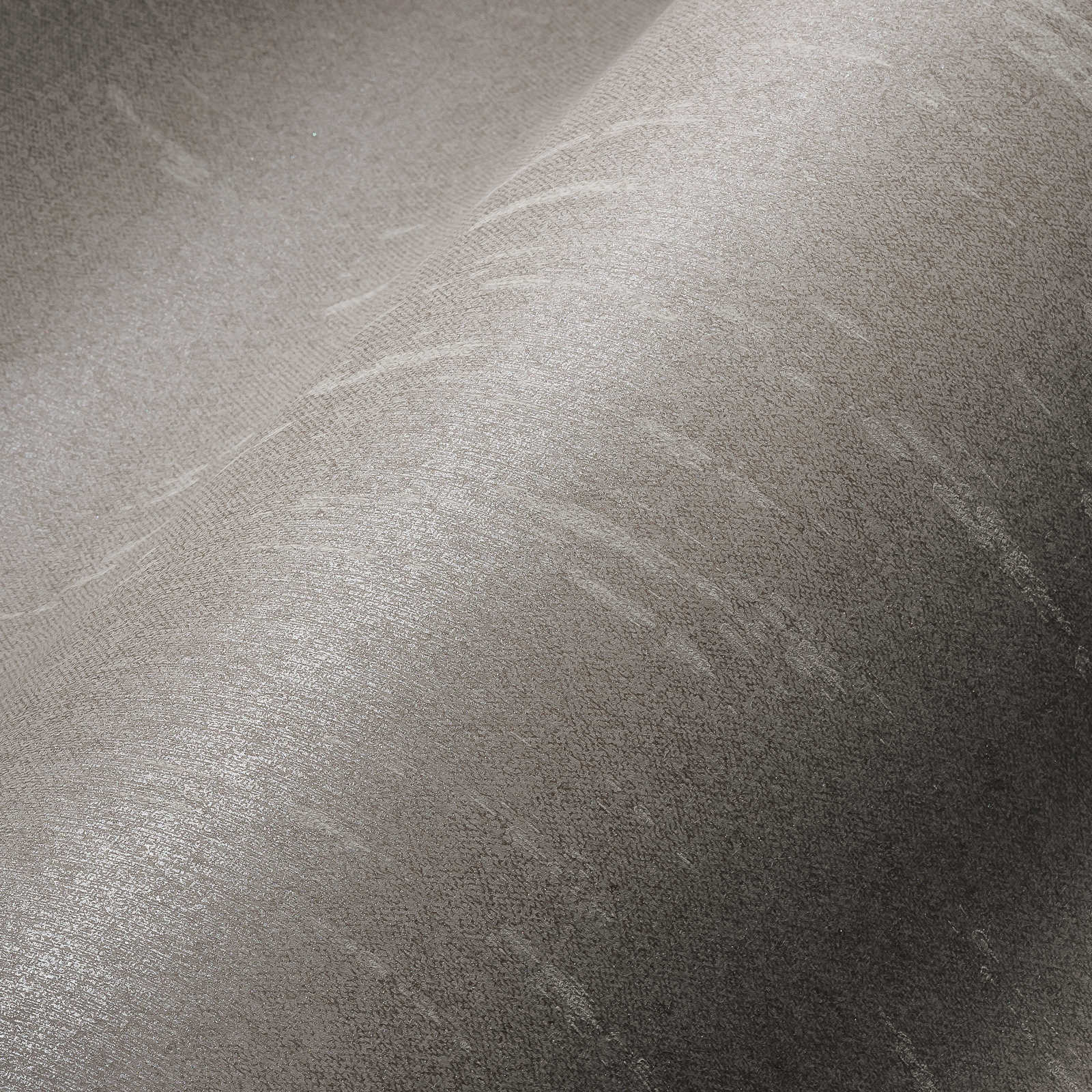             Carta da parati liscia grigio argento con effetto bouclé - grigio
        