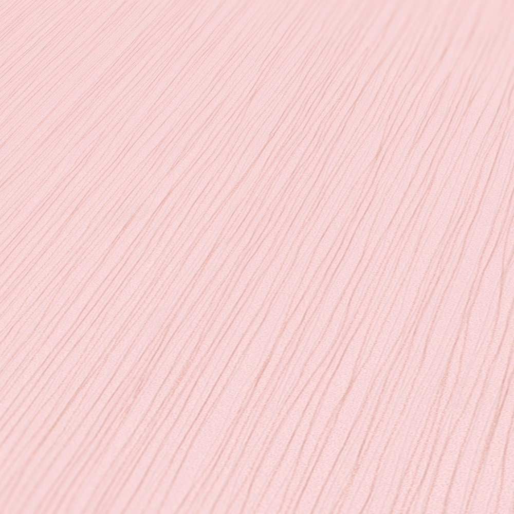             Papel pintado de habitación infantil para niñas con estructura de líneas - rosa
        