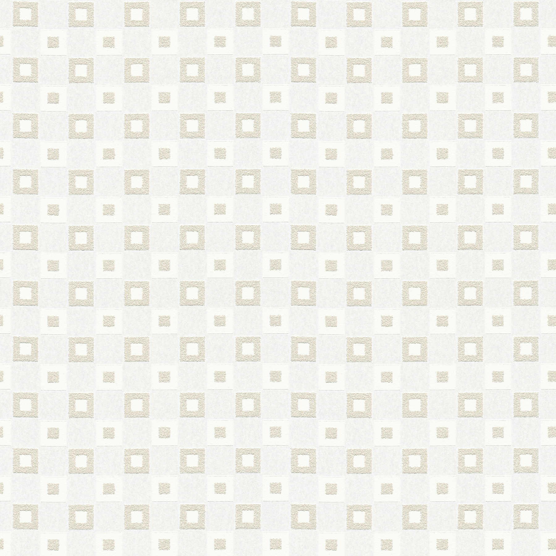 Paintable wallpaper with check pattern with 3D structure
