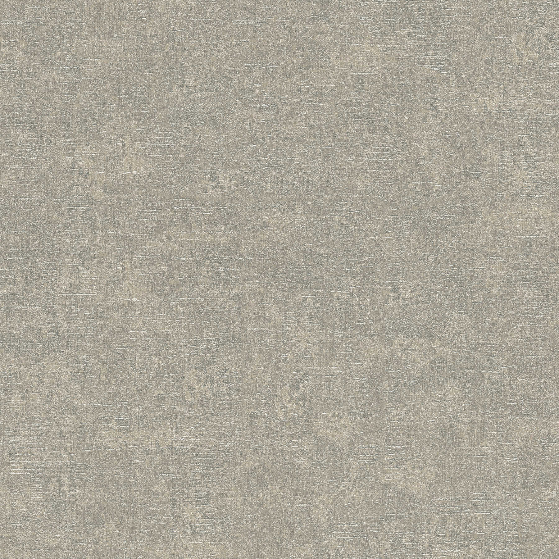 Papier peint uni gris argenté avec aspect crépi béton - beige, gris
