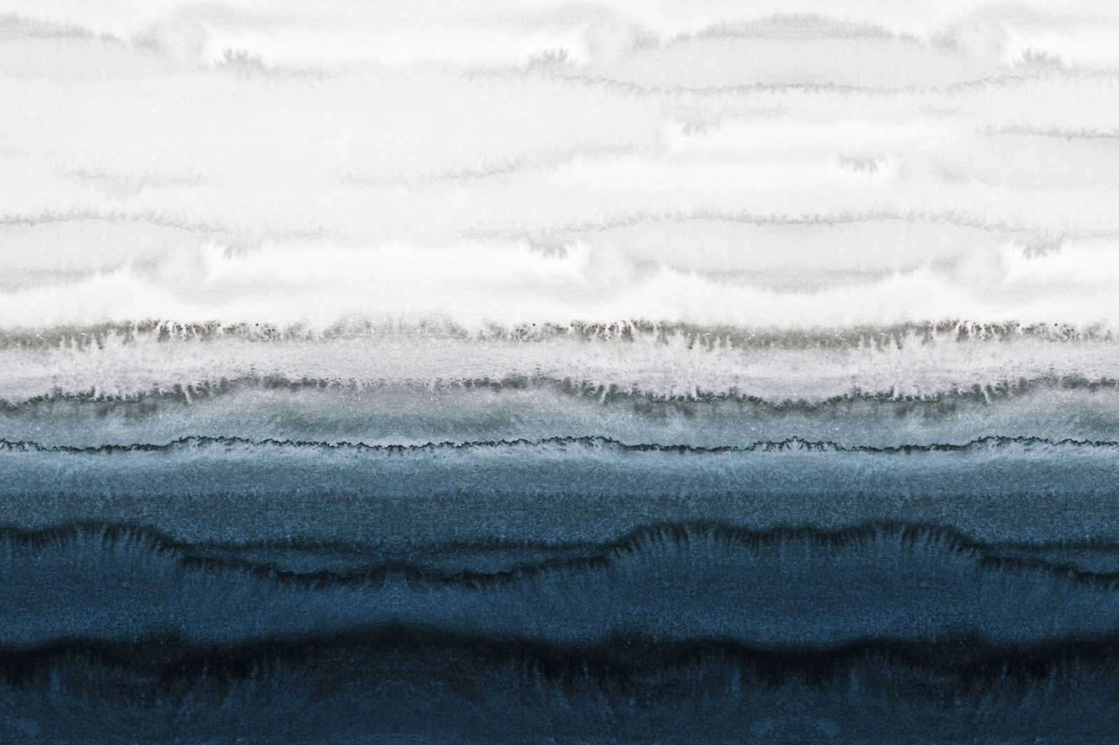             Toile Marées style aquarelle minimaliste - 0,90 m x 0,60 m
        