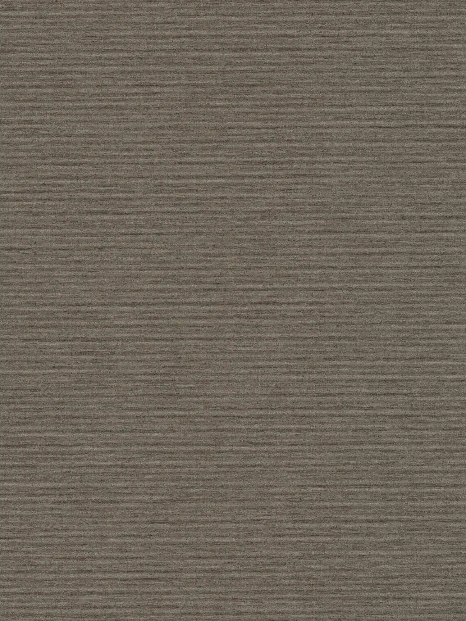 Plain wallpaper in fabric look with light structure, matt - brown
