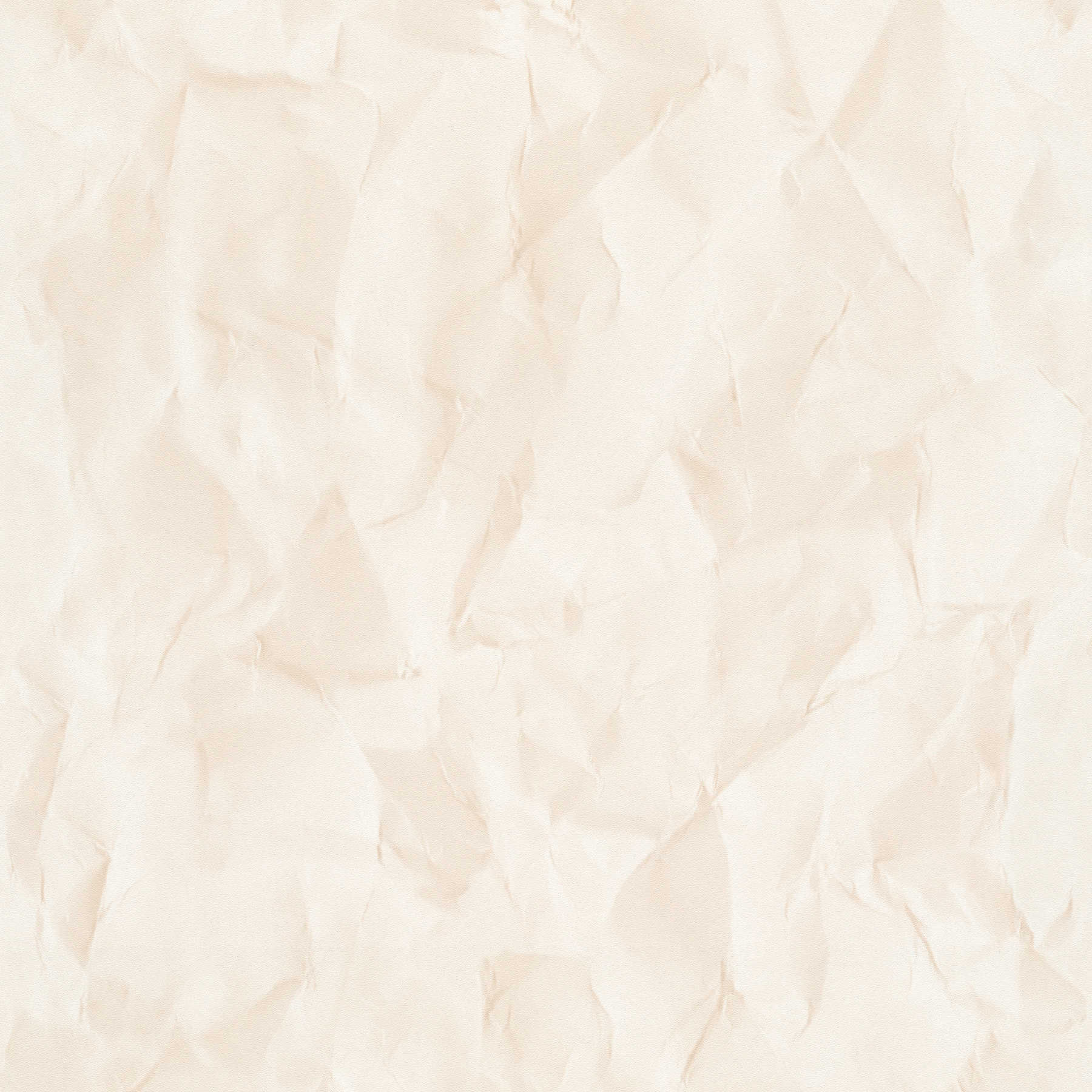 Papier peint intissé avec motif papier, aspect usé - beige
