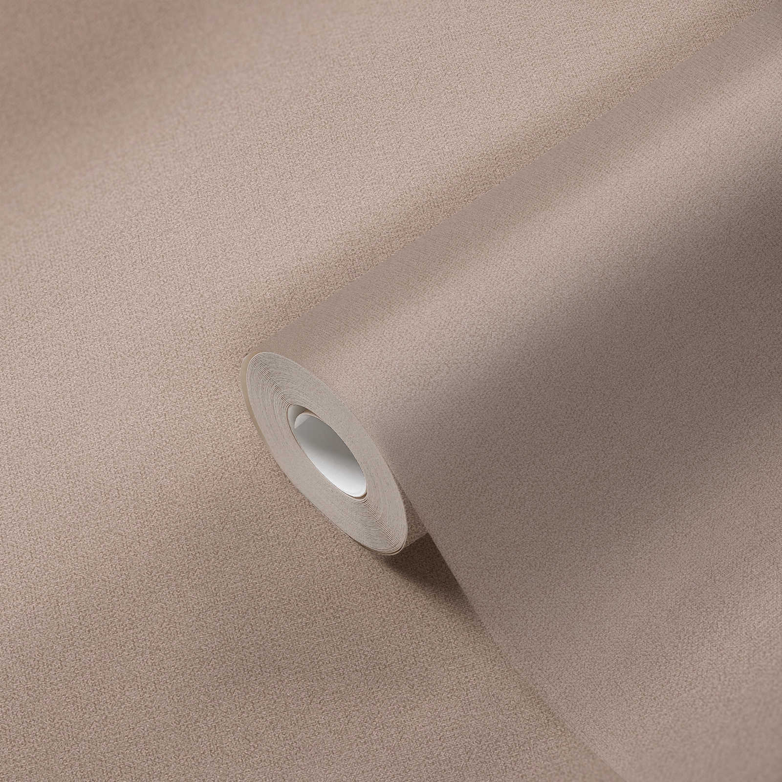             Papel pintado unitario con aspecto de lino sin PVC - marrón, beige
        