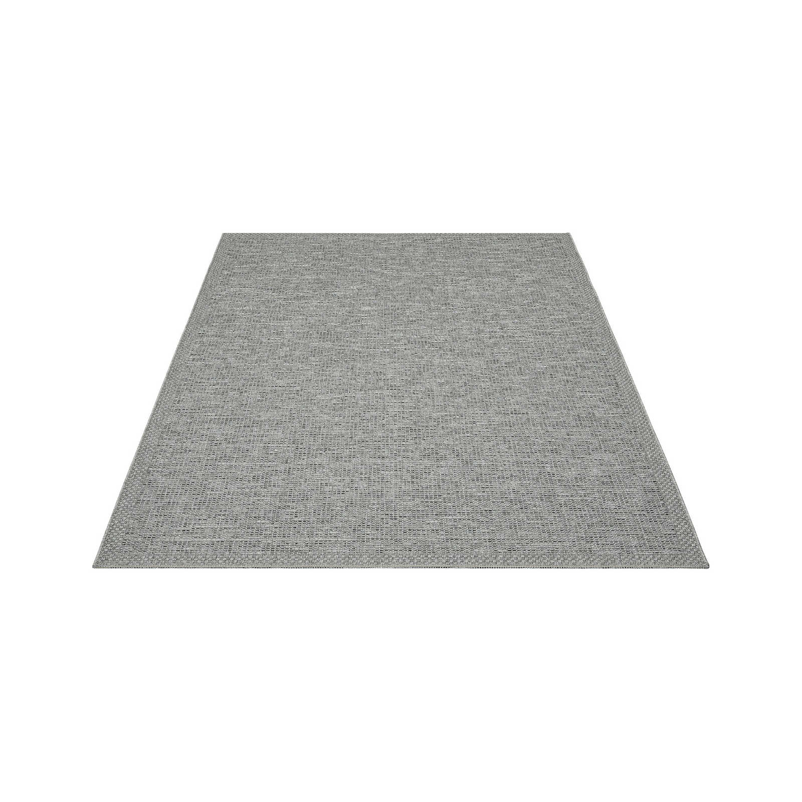 Tappeto da esterno liscio in grigio - 220 x 160 cm
