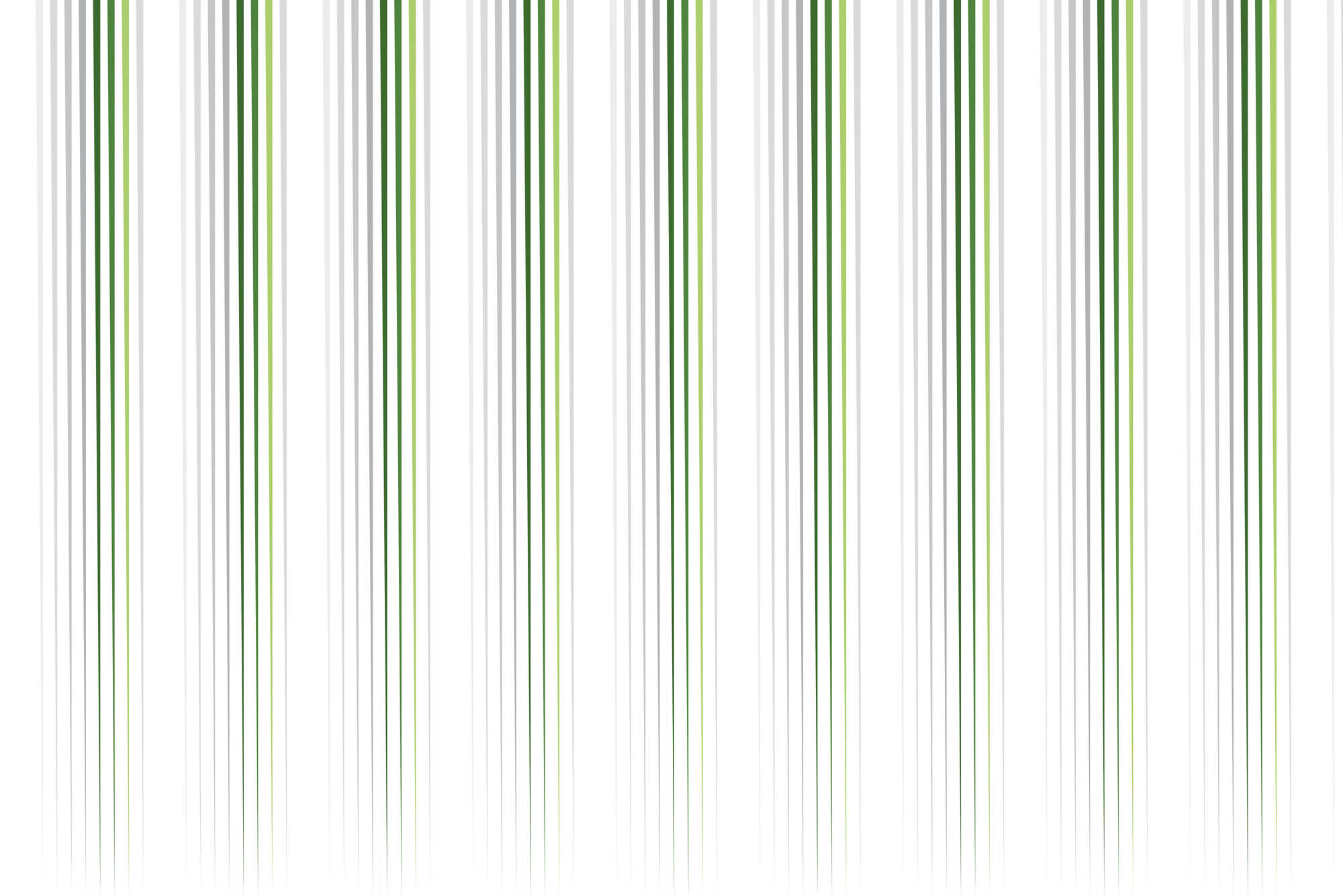             Design behang dunnen strepen wit groen op parelmoer glad vlies
        