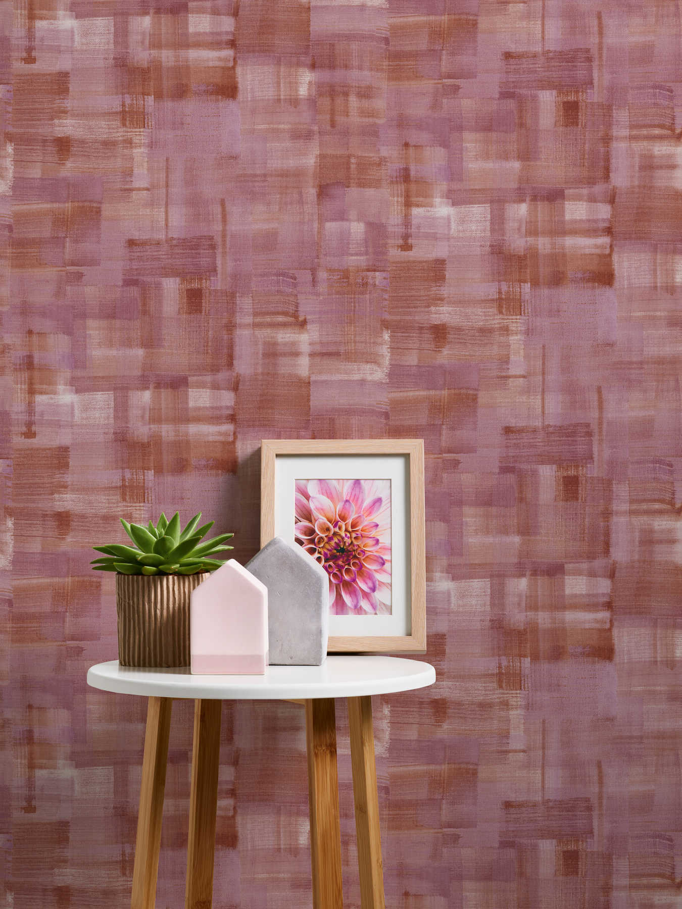             Wallpaper brushstroke design & canvas texture - red, purple
        