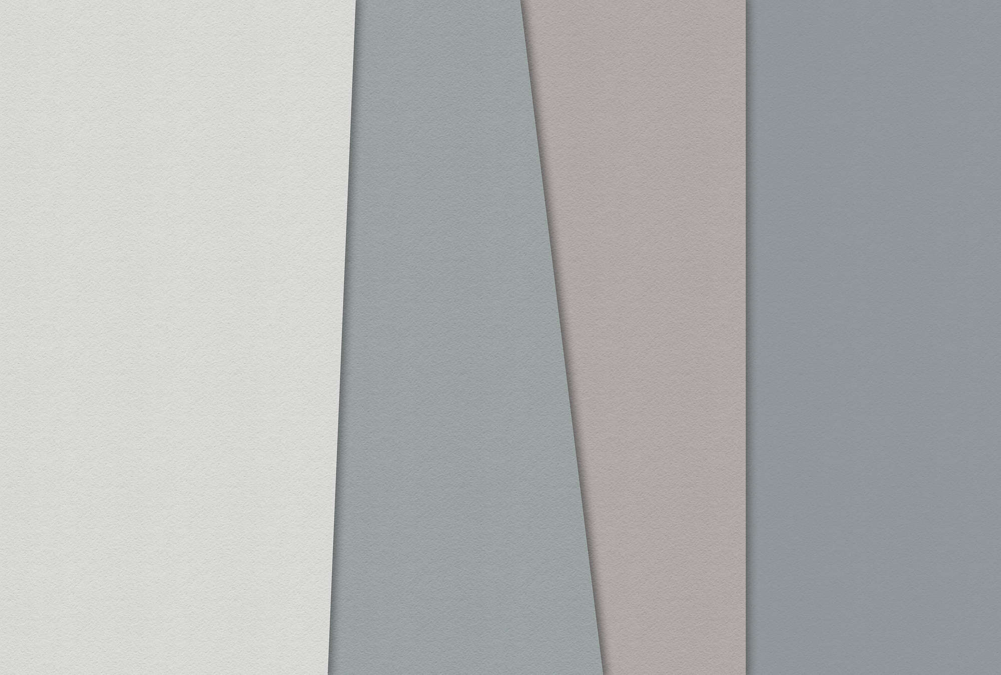             Gelaagd papier 1 - Grafisch behang met gekleurde vlakken in handgemaakte papierstructuur - Blauw, Crème | Premium glad vlies
        