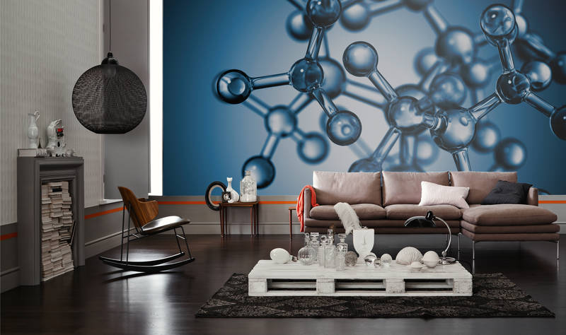             Papel pintado de compuestos moleculares - Diseño gráfico
        