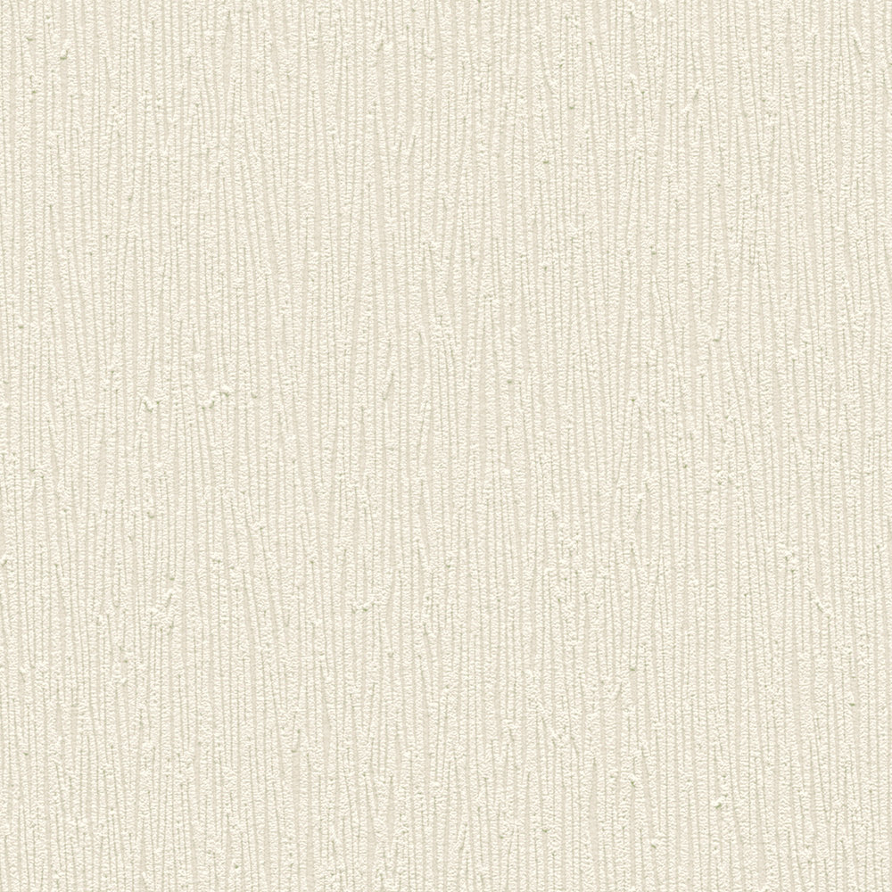             Cream non-woven wallpaper with monochrome texture design - cream, white
        
