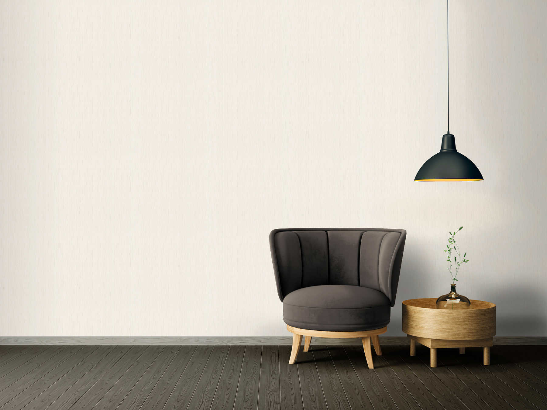             Retro wallpaper with subtle pattern in fabric texture - cream
        