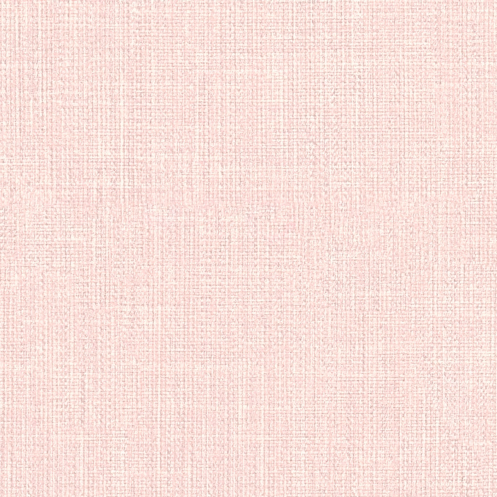             Carta da parati rosa struttura in lino tinta unita pastello
        