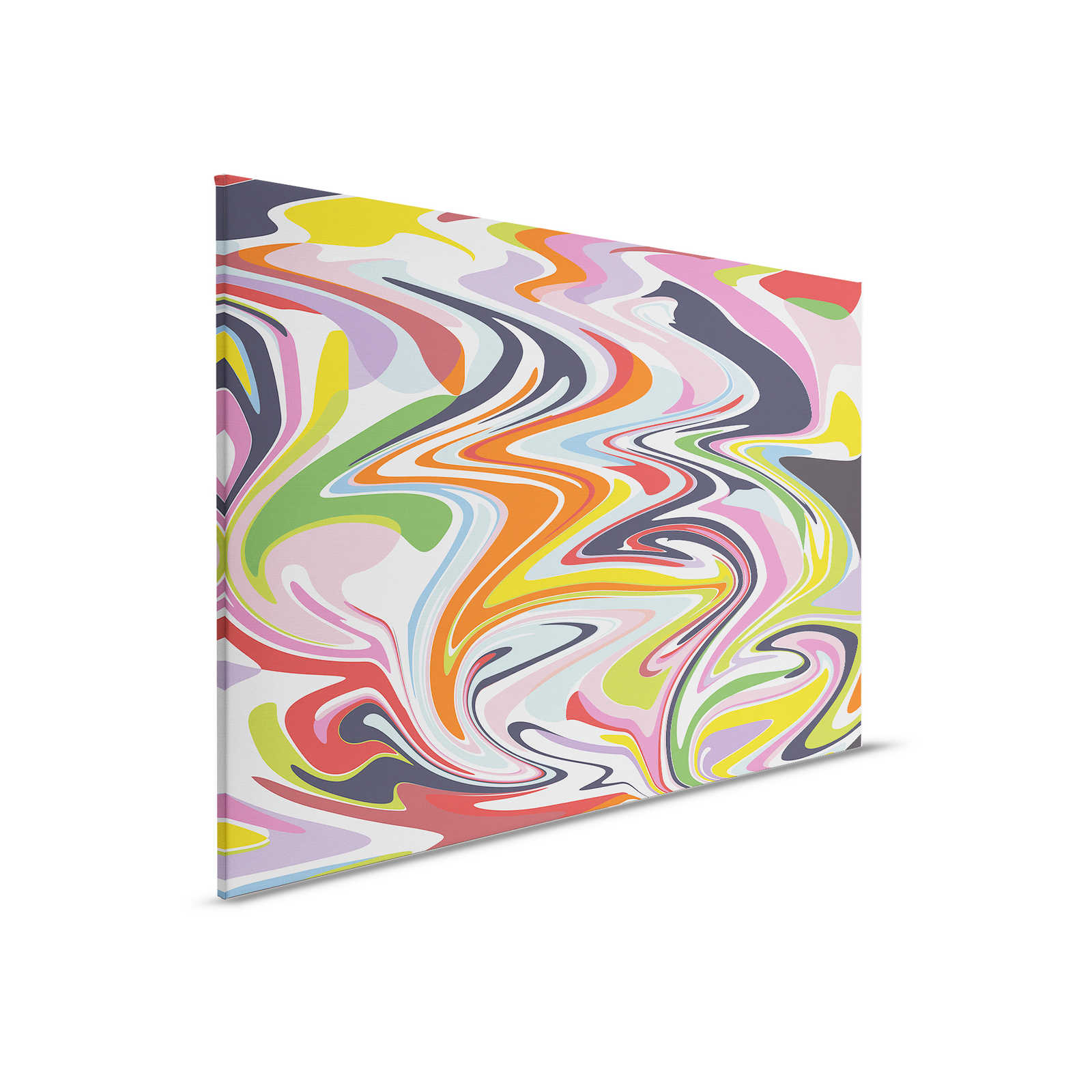         Canvas painting abstract colour mix colourful pattern - 0,90 m x 0,60 m
    
