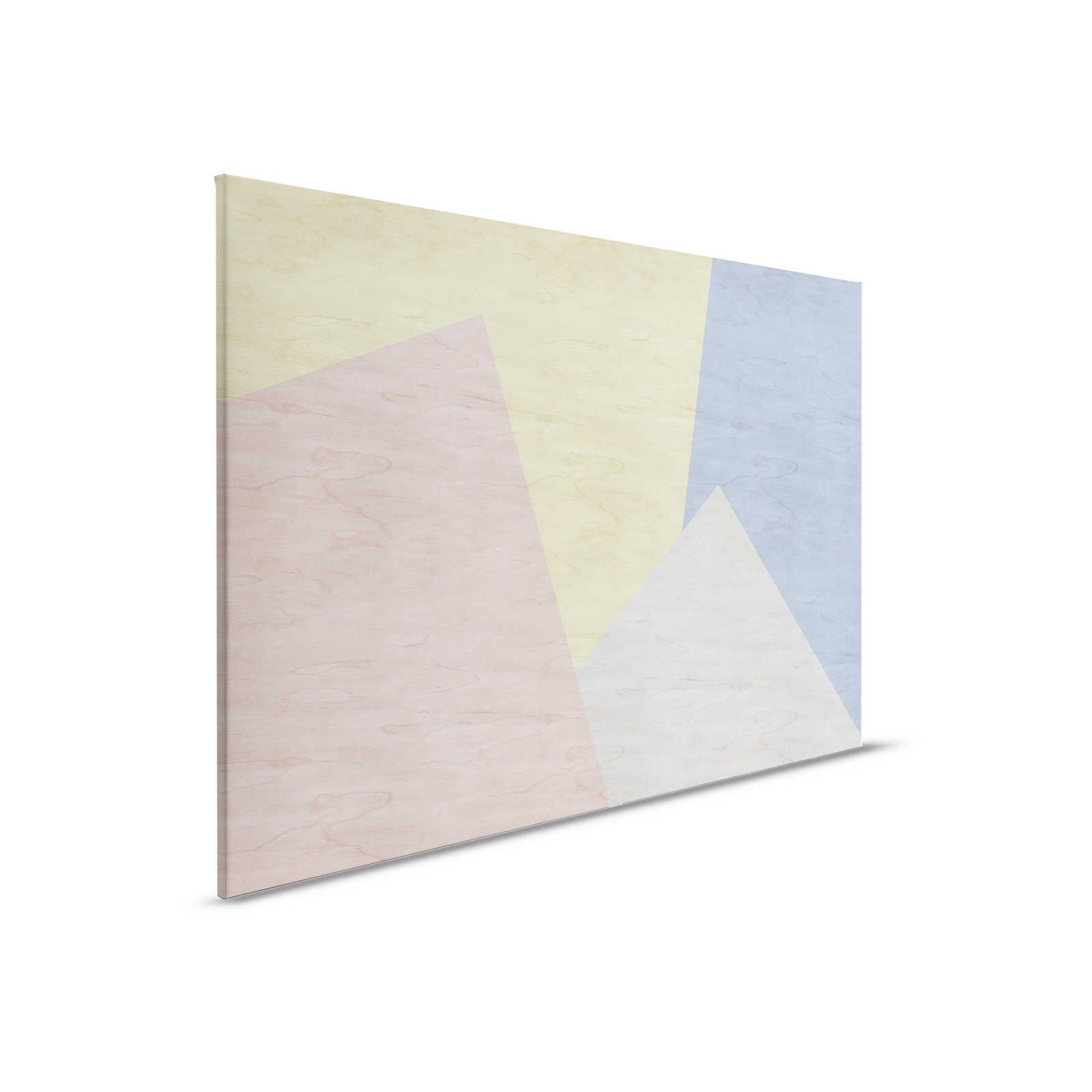         Inaly 3 - Abstract Colourful Canvas Painting - Plywood Optics - 0.90 m x 0.60 m
    