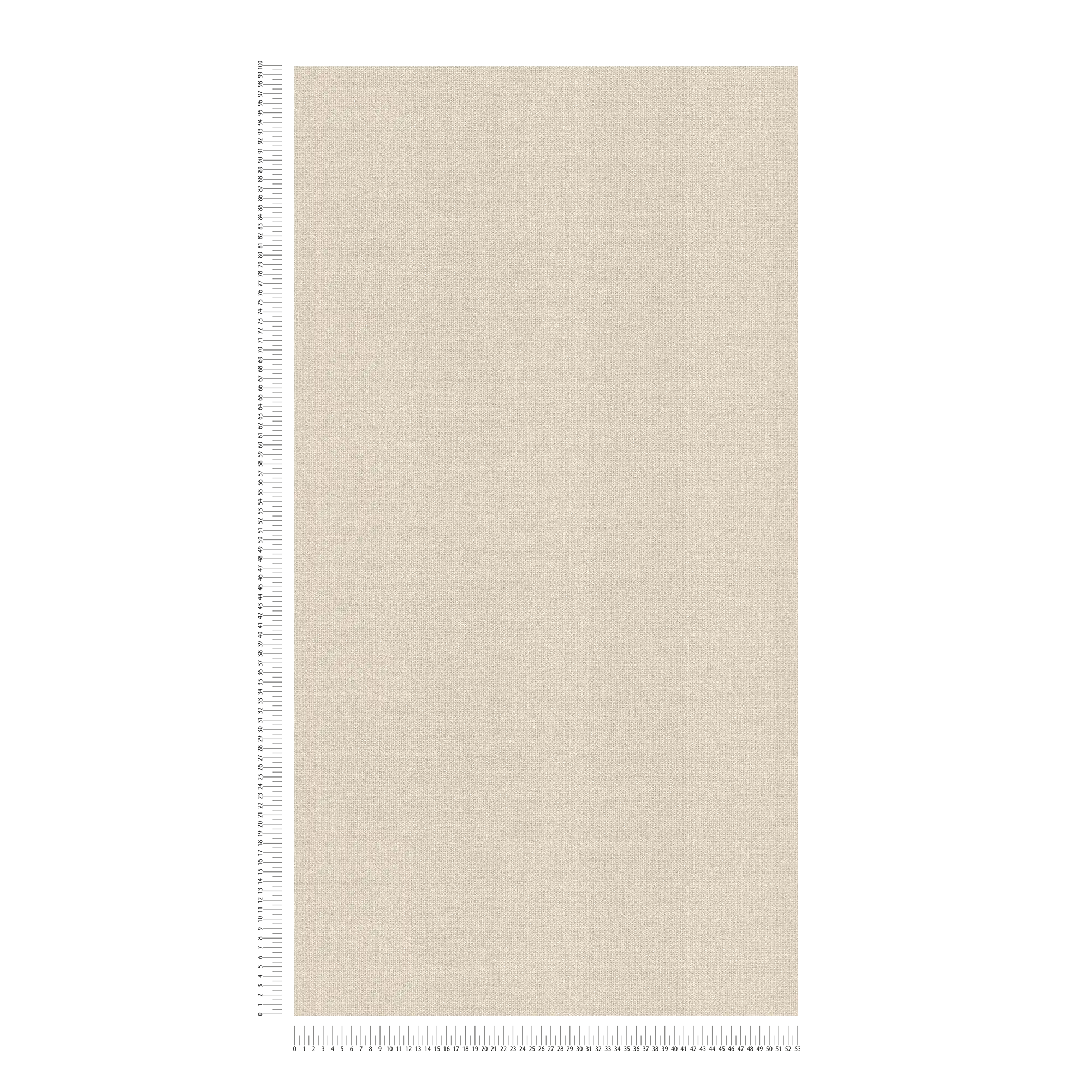             Papier peint intissé imitation lin avec détails structurés, uni - crème, beige
        