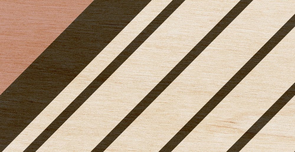             Bird gang 1 - papier peint à motifs, structure contreplaquée avec aplats de couleurs modernes - beige, rose | Intissé lisse mat
        