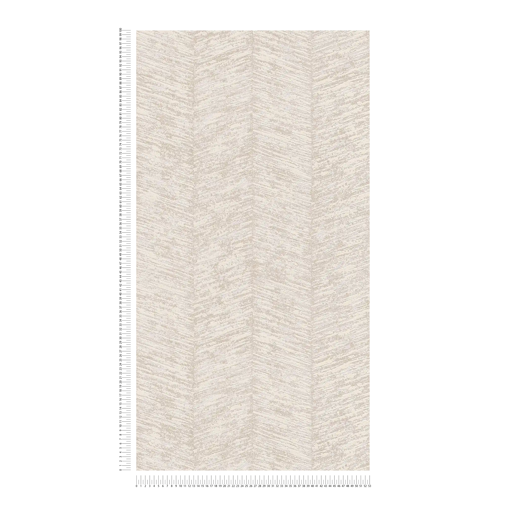             papel pintado texturizado de diseño étnico con efecto de rayas - crema, metálico, beige
        