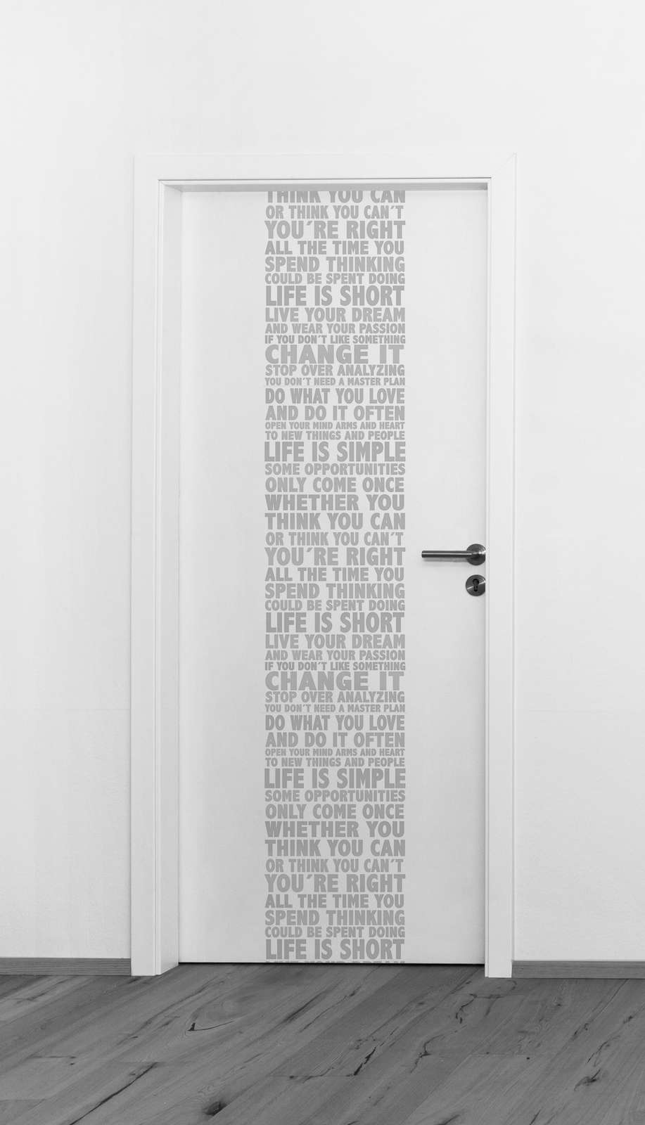             Wallpaper Inspirational Quote & Metallic Gloss - Metallic, White
        