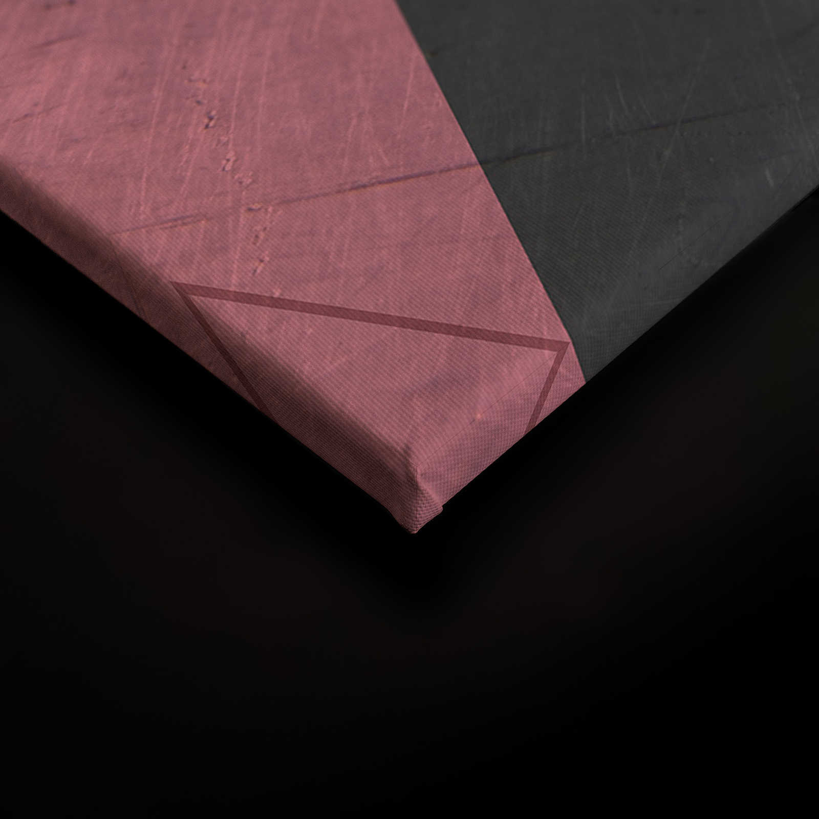             Quadro su tela con piastrelle esagonali dall'aspetto vintage - 0,90 m x 0,60 m
        