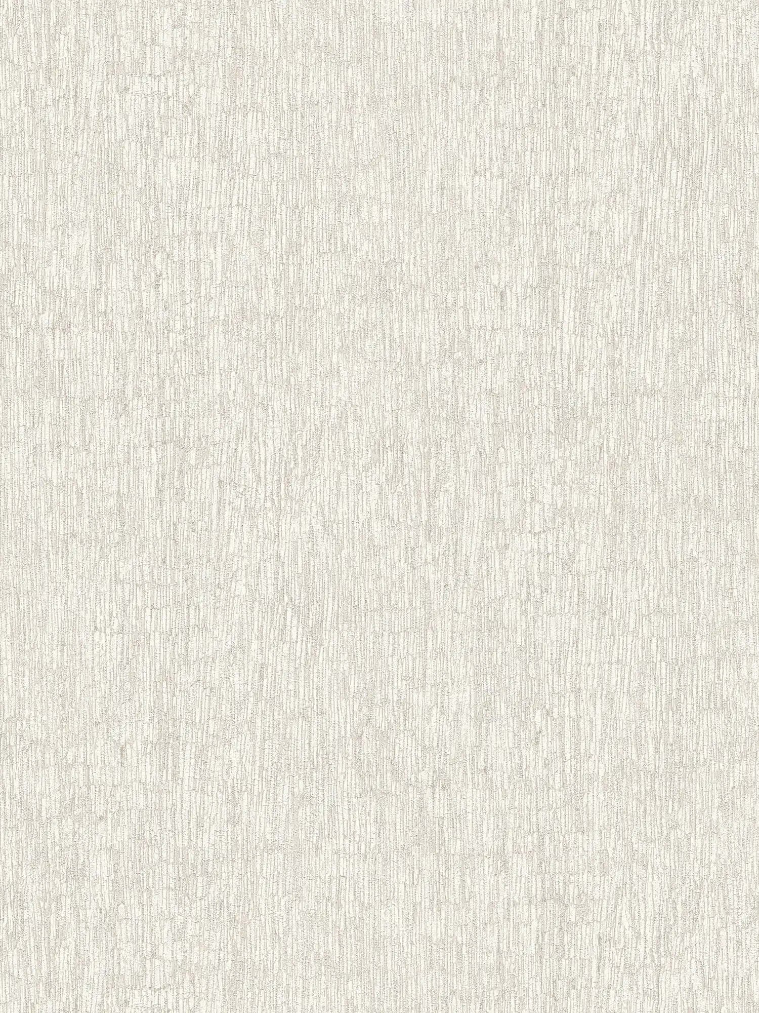 Papel pintado no tejido de aspecto textil, ligeramente brillante - blanco, gris, plata
