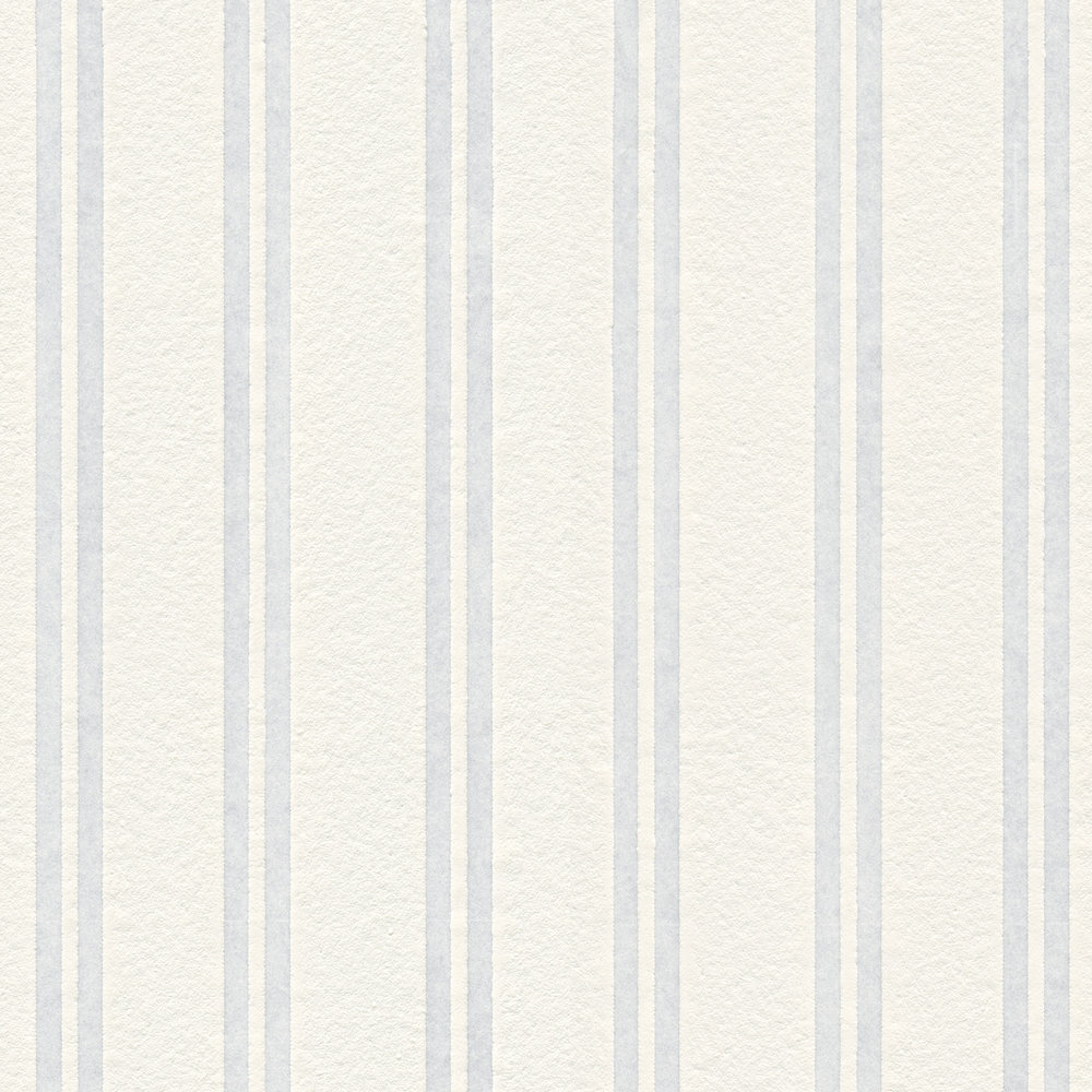             Paintable wallpaper with stripe pattern & 3D effect - White
        