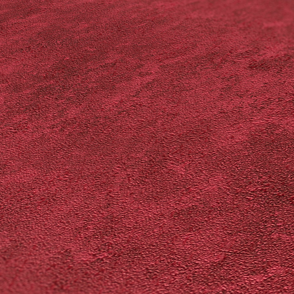             Papier peint uni Ombre de couleur, motif naturel structuré - rouge
        