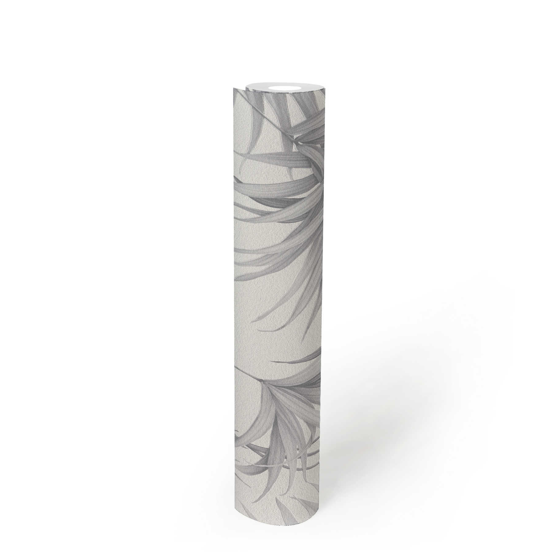             Non-woven wallpaper grey leaves pattern from MICHALSKY - grey
        