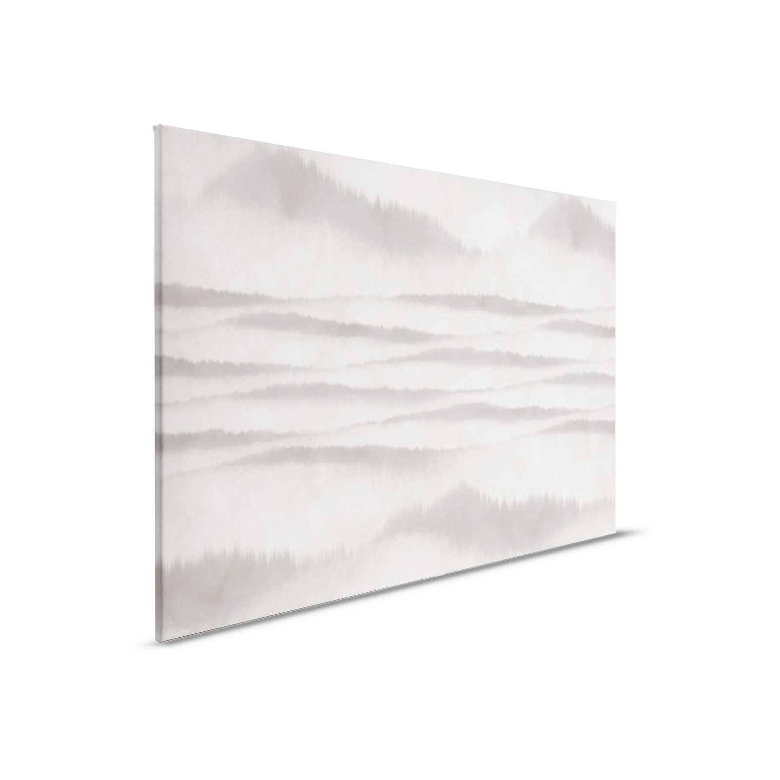         Canvas painting abstract pattern waves | white, grey - 0,90 m x 0,60 m
    